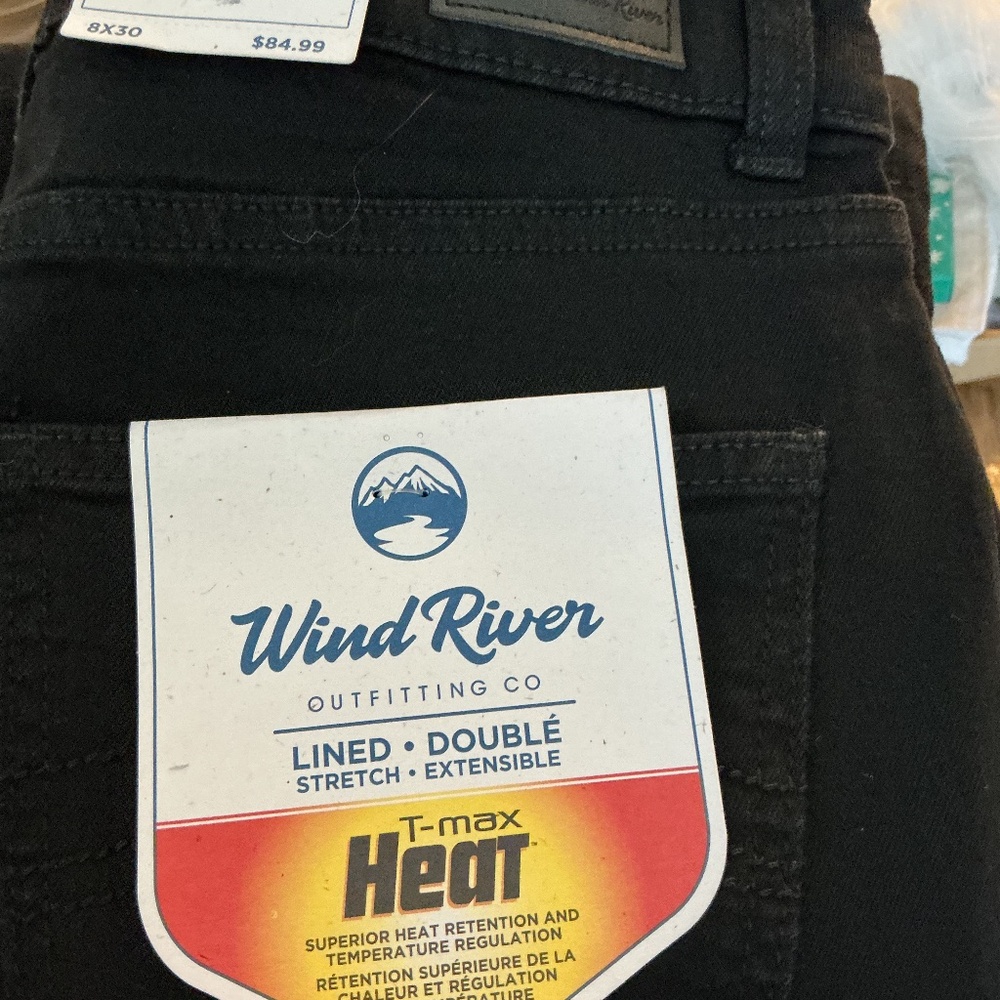 WindRiver lined black jeans